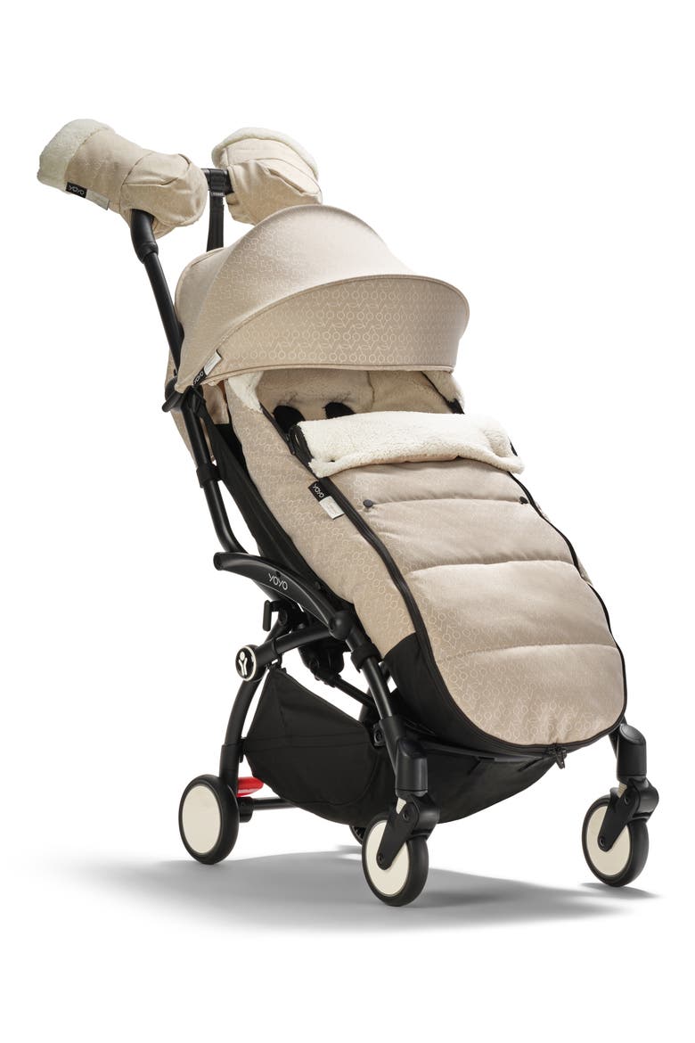 x Bonpoint YOYO Water Repellent Stroller Mittens, Alternate, color, BEIGE