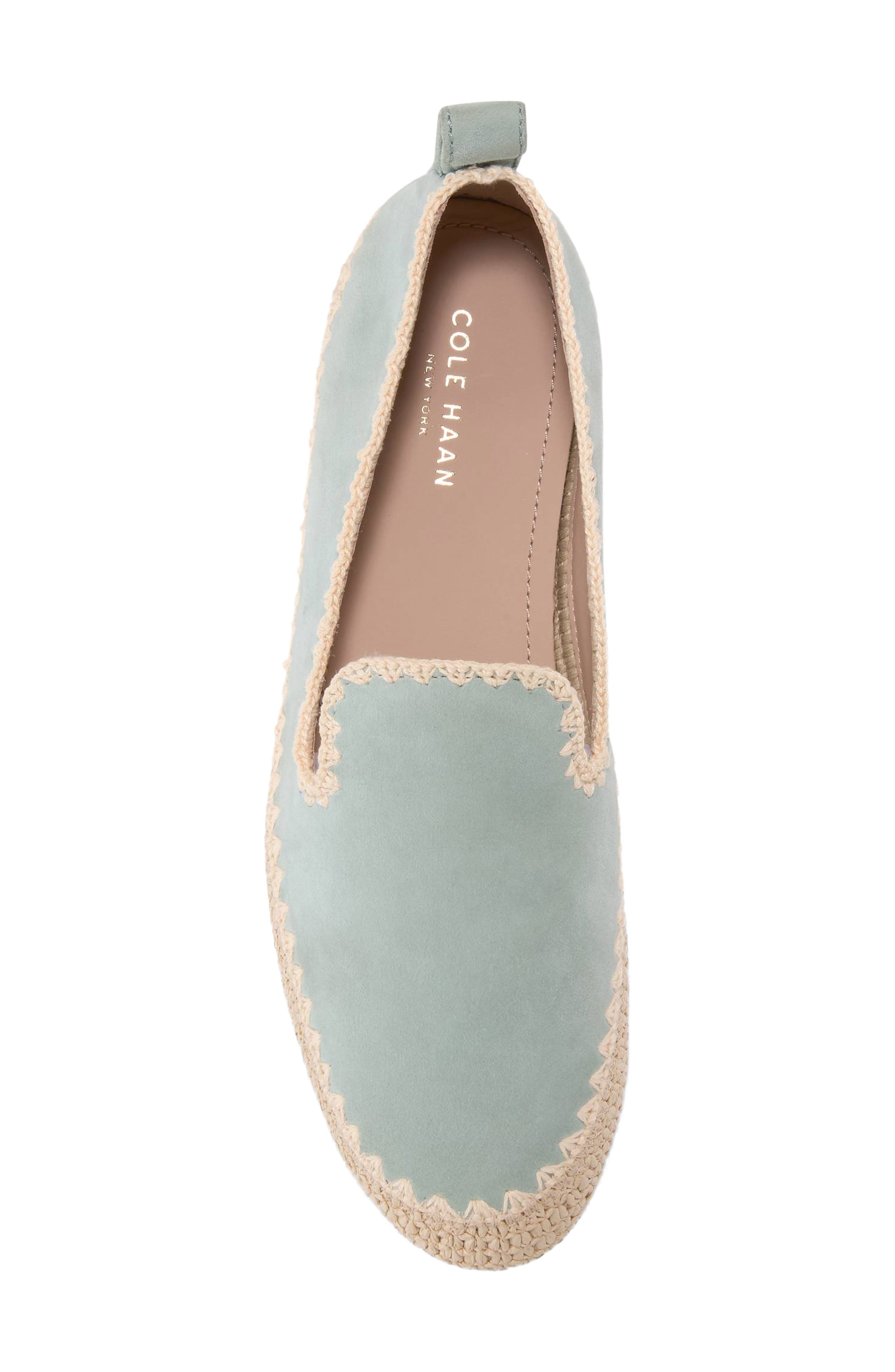 Cole Haan CloudFeel Asbury Loafer, Alternate, color, Lily Pad Suede / Raffia