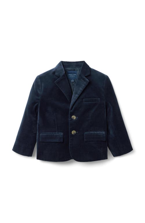 Janie And Jack Babies'  The Velvet Party Blazer In Blue