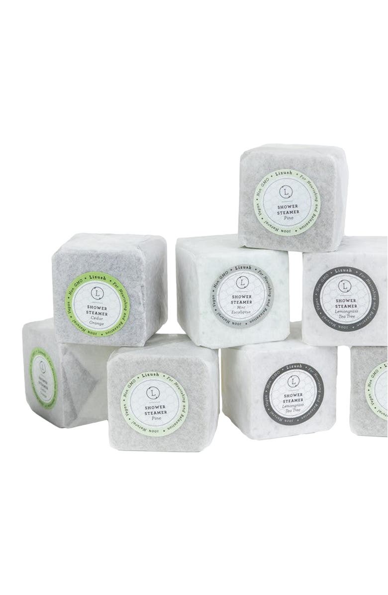 Lizush Earthy Shower Steamer Gift Box, Set of 5 Shower Steamers, Main, color, NO COLOR