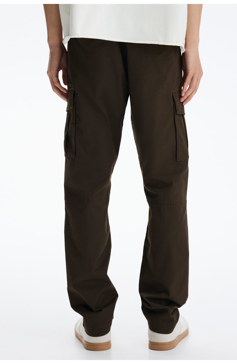 H&M Slim Fit Cargo Trousers, Alternate, color, Dark Khaki Green
