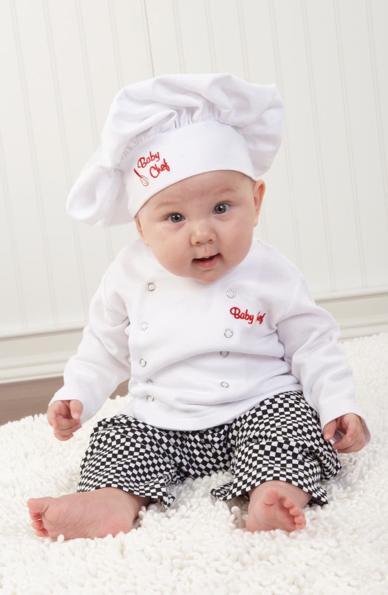 Baby Aspen Big Dreamzzz Chef 3-Piece Cotton Top, Pants & Hat Gift Set, Alternate, color, 