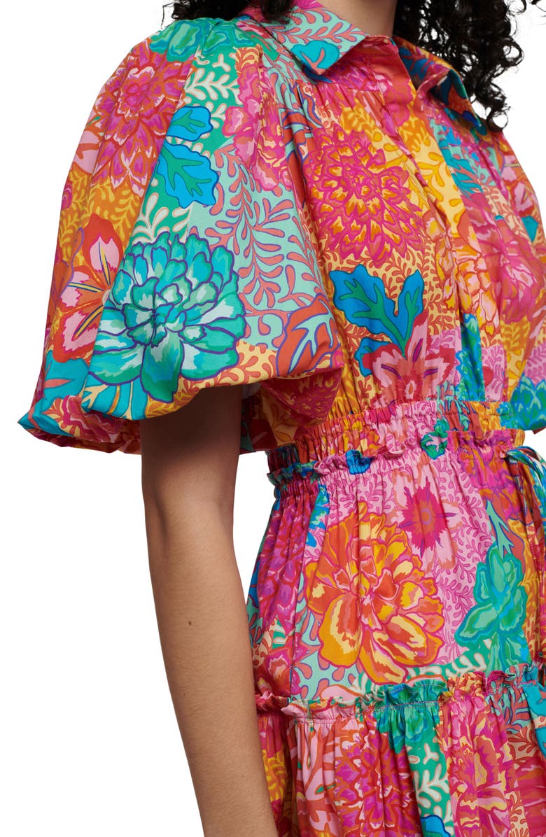 Derek Lam 10 Crosby Doha Balloon Sleeve Cotton Shirtdress, Alternate, color,