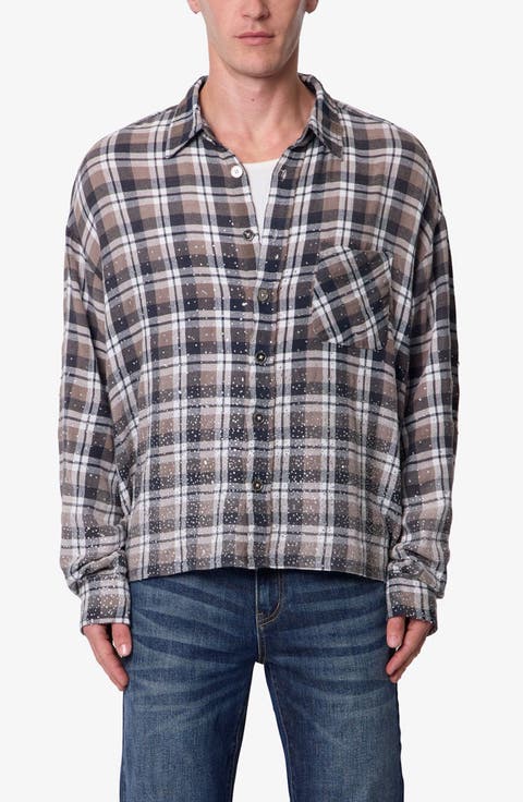 Rhinestone Flannel Shirt