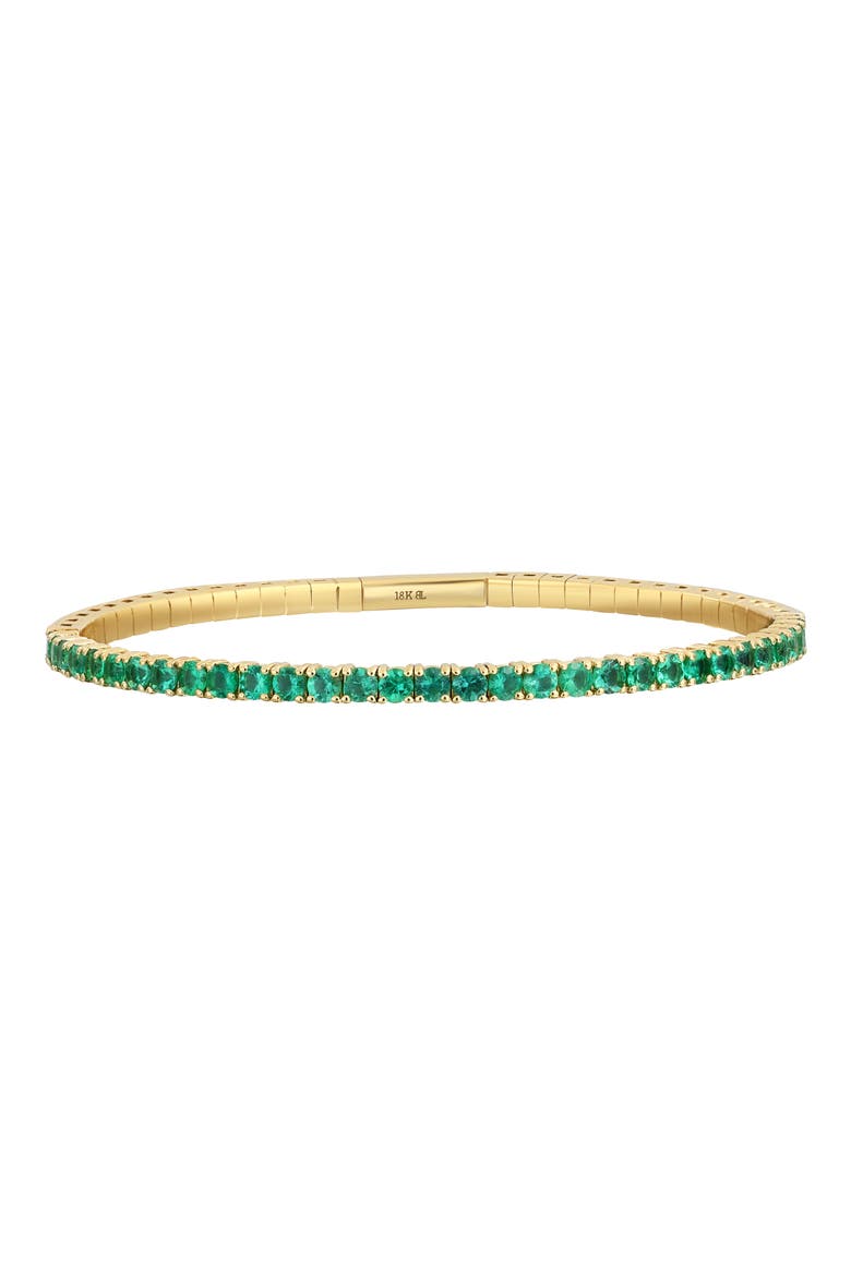 El Mar Gemstone Bracelet, Main, color, 18K YELLOW GOLD EMERALD