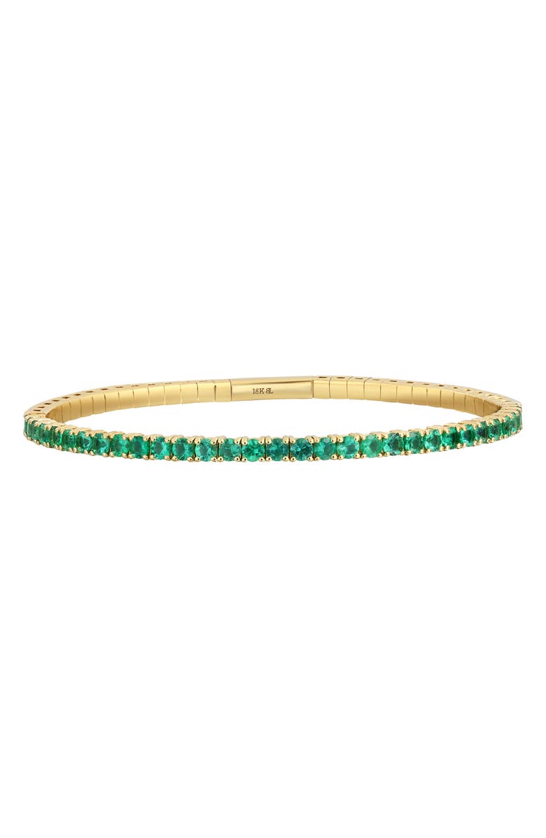 Bony Levy El Mar Gemstone Bracelet, Main, color, 18K Yellow Gold Emerald