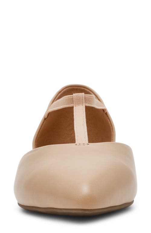 Anne Klein Okorie T-strap Flat In Biscotti Nappa