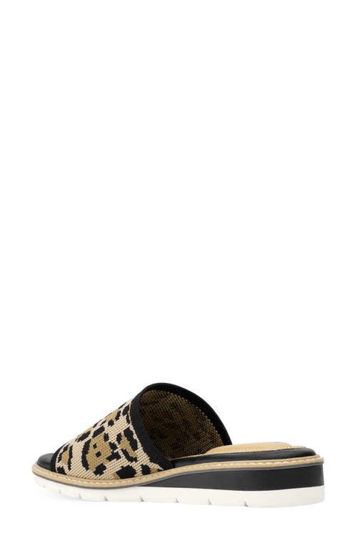 Me Too Ashby Knit Slide Sandal In Leopard