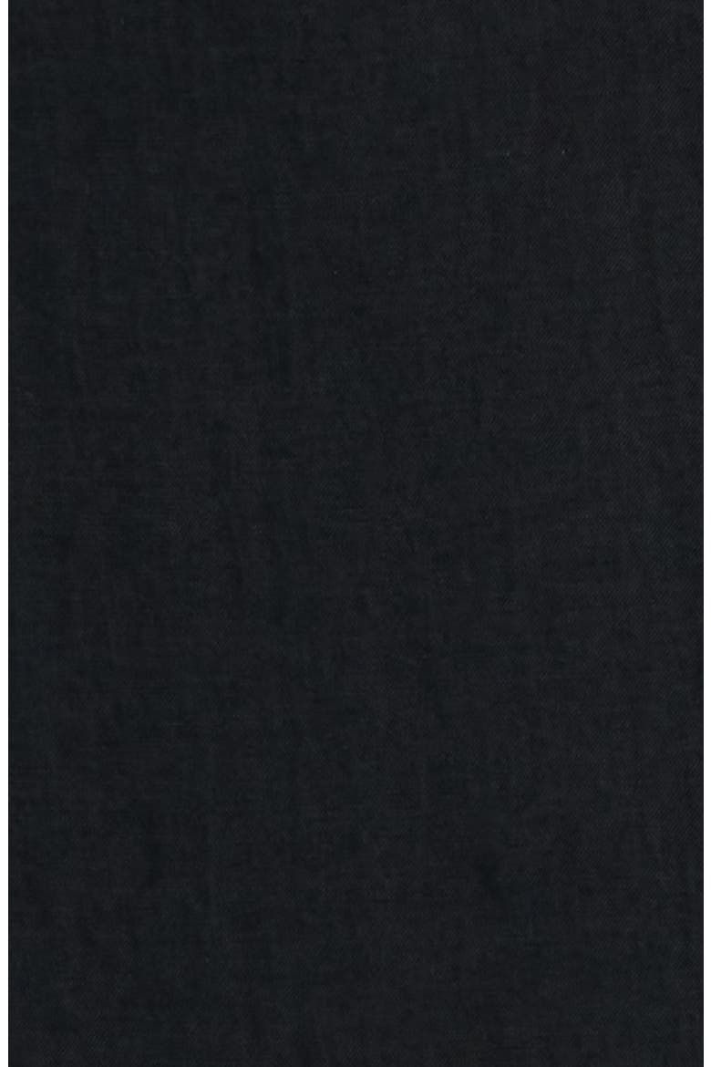 Luxe Touch Button-Up Shirt, Alternate, color, BLACK