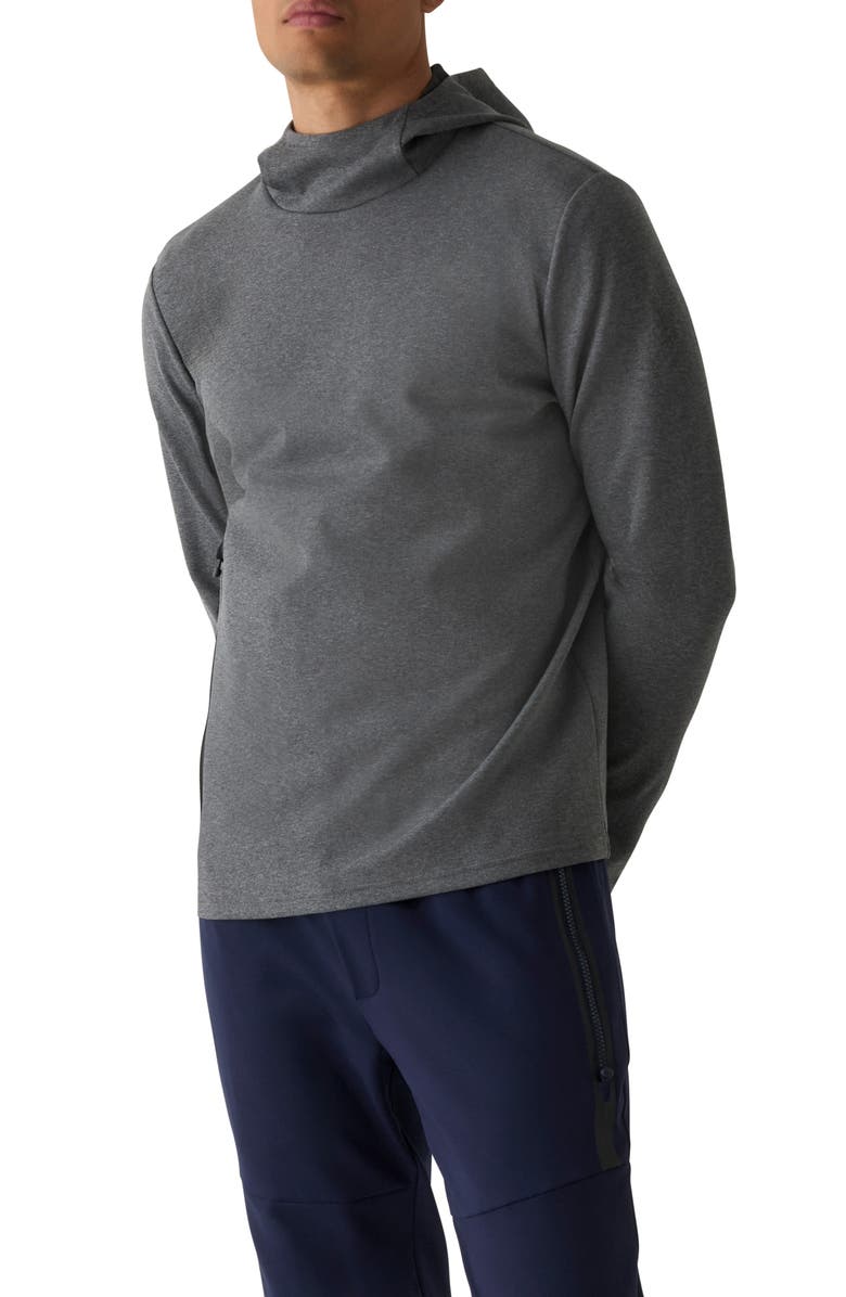 Greyson Cokato Performance Hoodie, Main, color, Smoke Heather