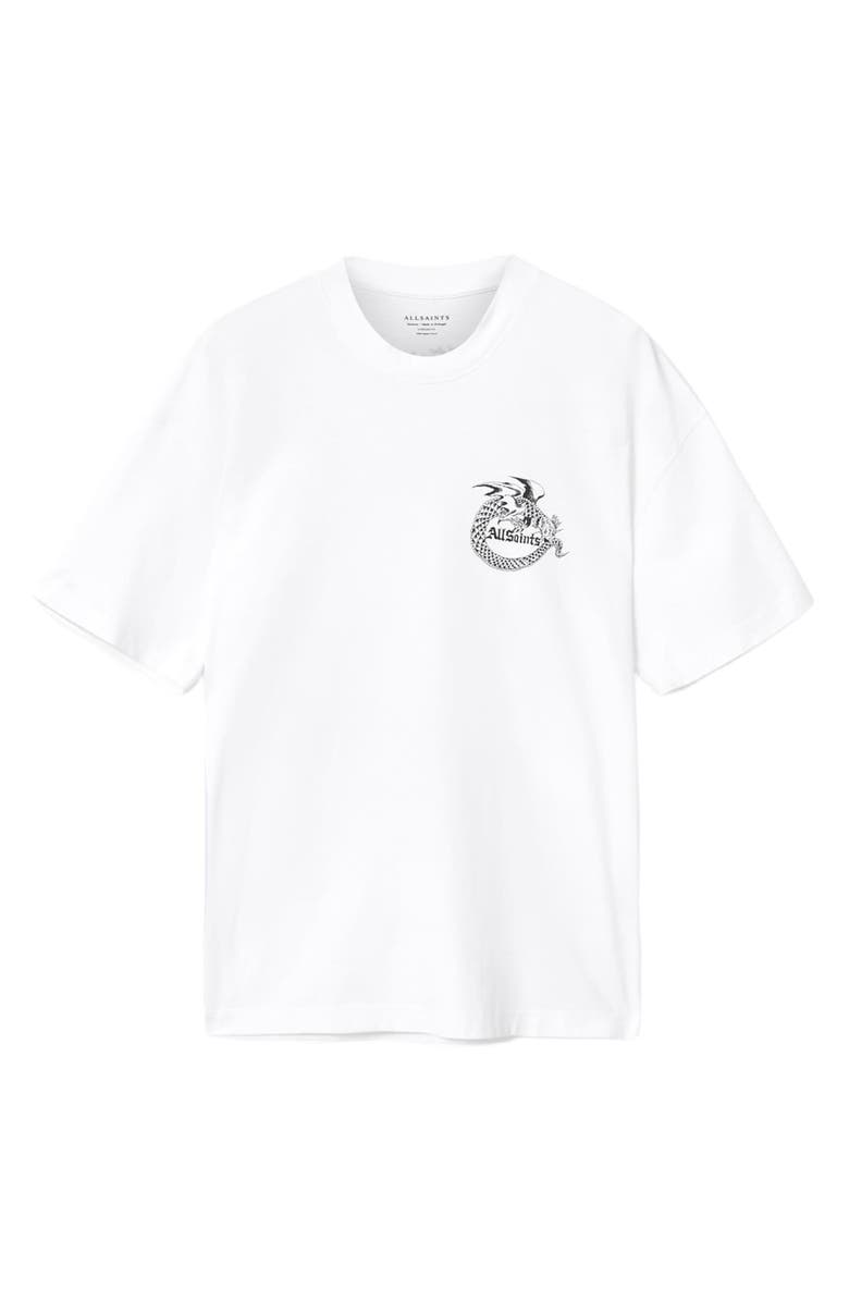 AllSaints Terra Cotton Graphic T-Shirt, Alternate, color, Optic White