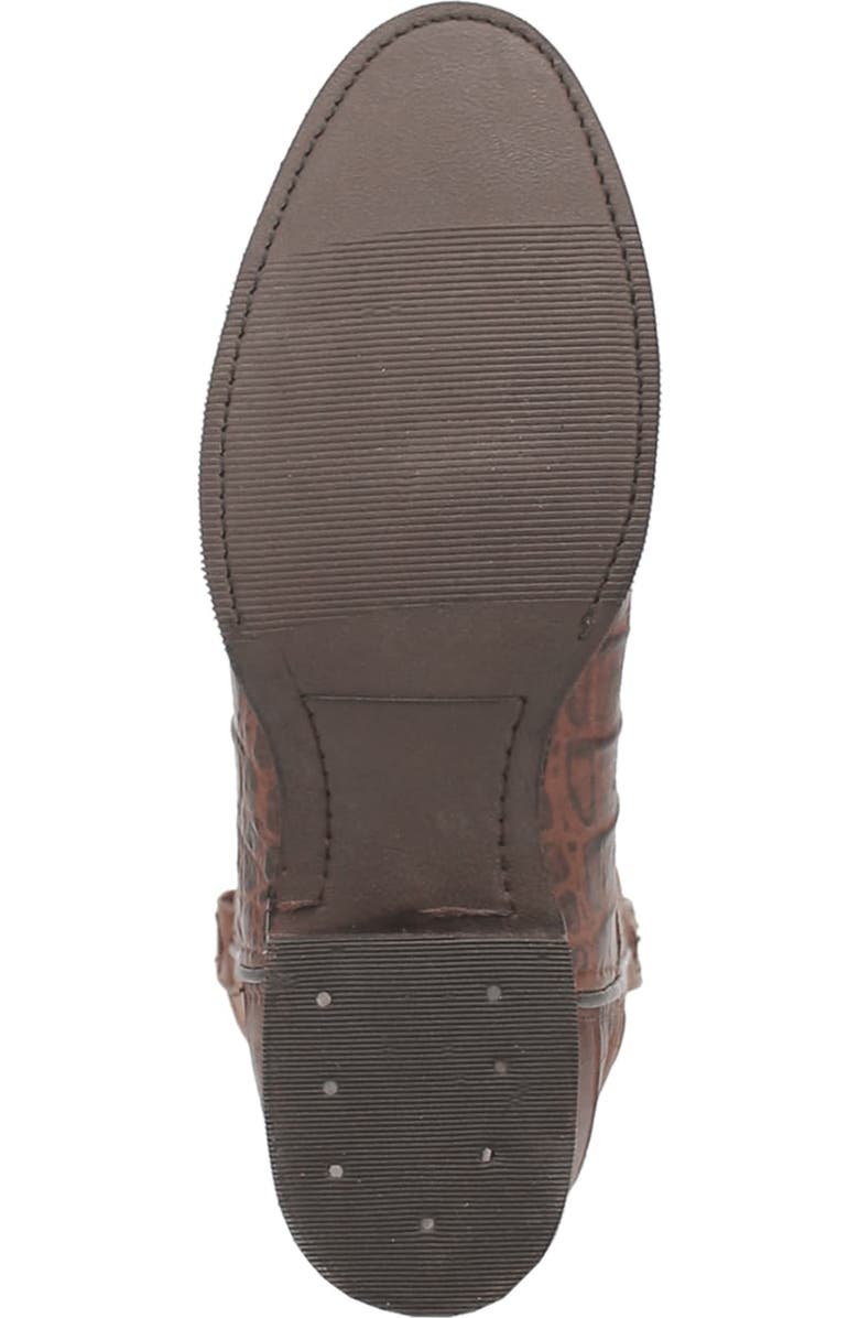 Dingo Trail Boss Alligator Embossed Cowboy Boot, Alternate, color, Brown