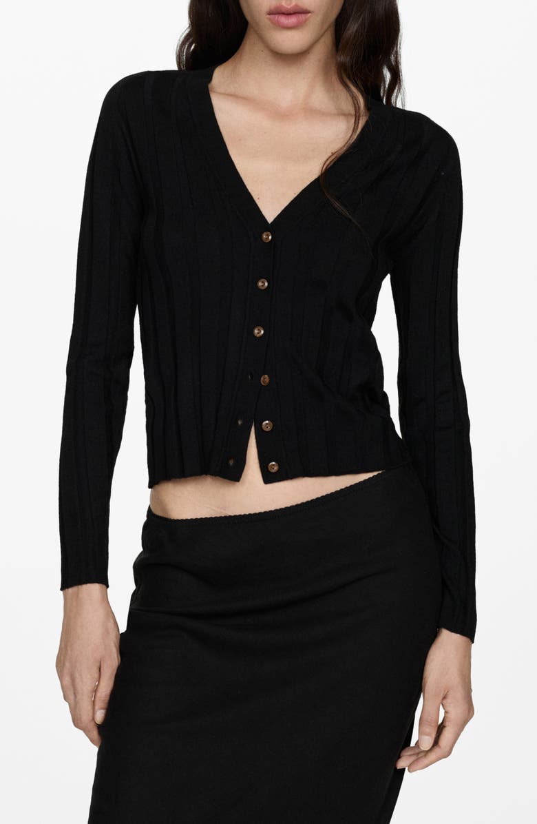 MANGO Knit Cardigan, Main, color, 