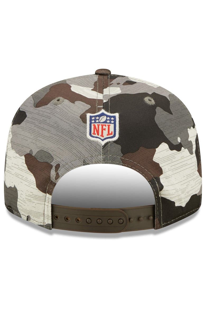 New Era Men's New Era Camo Cleveland Browns 2022 NFL Training Camp Official 9FIFTY Snapback Adjustable Hat, Alternate, color,