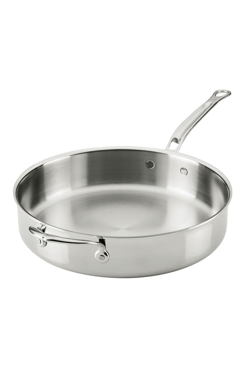 ProBond® Luxe Professional Clad Stainless Steel 5-Quart Sauté Pan with Lid, Alternate, color, NO COLOR