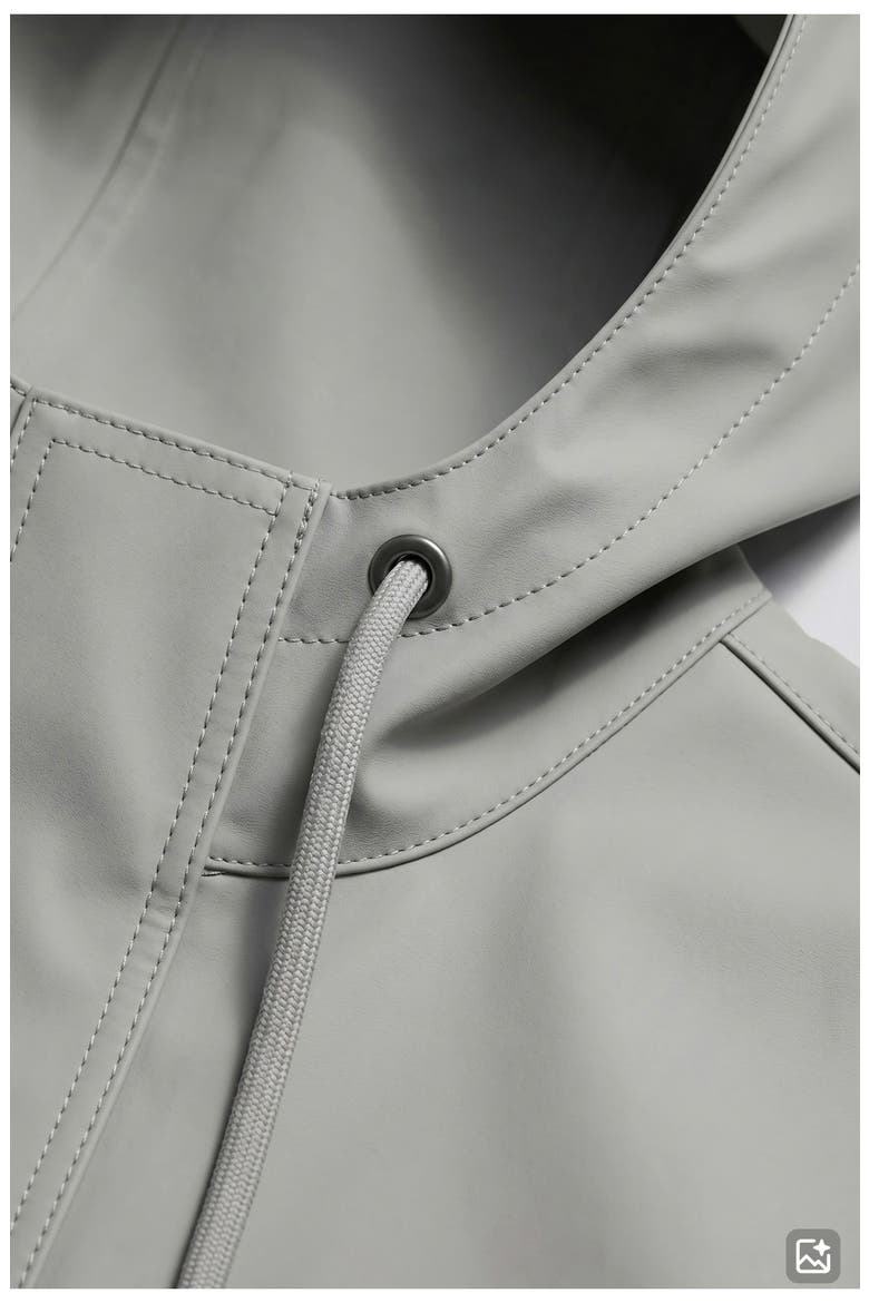 Sibil Hooded Water Repellent Jacket, Alternate, color, SILVER