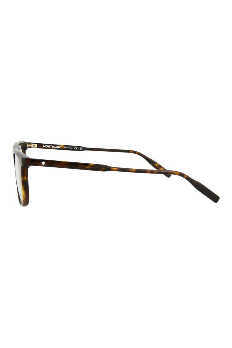 56mm Square Optical Glasses, Alternate, color, HAVANA TRANSPARENT