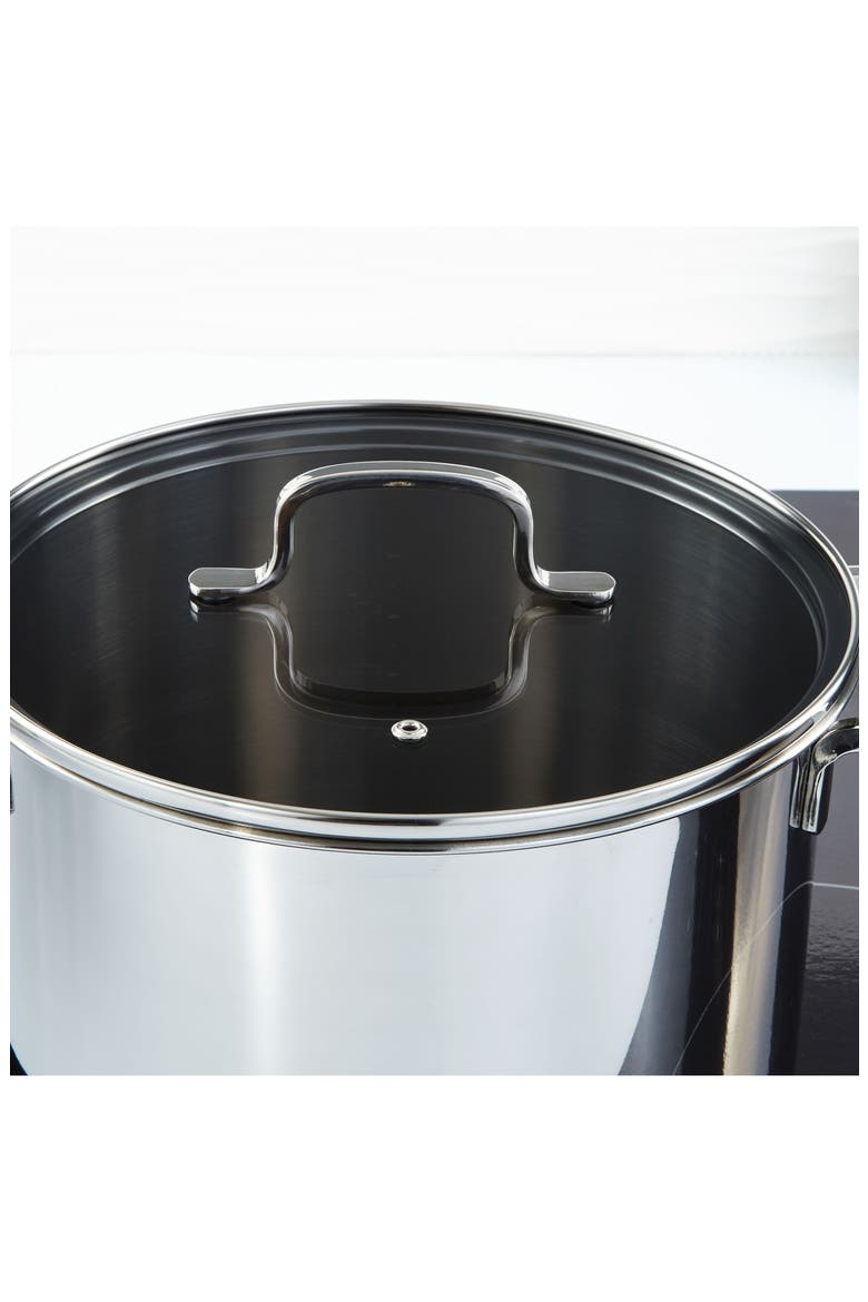 DiNA Helix 3.2-Quart Stockpot, Alternate, color, SILVER