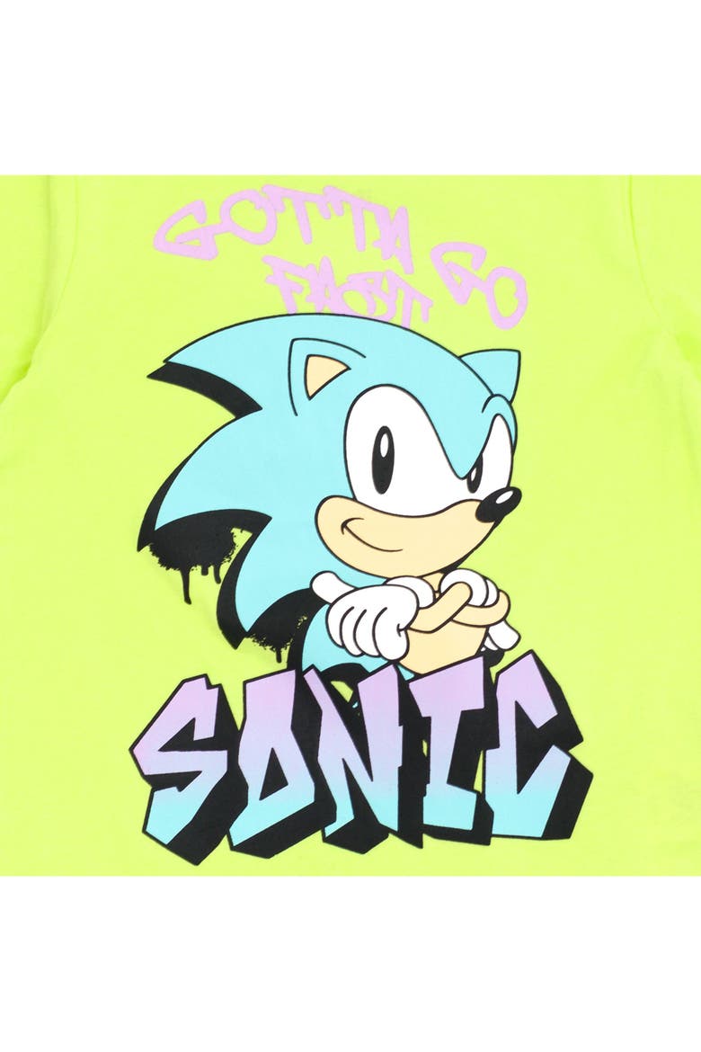 Sonic the Hedgehog 2-Piece T-Shirt and Shorts Set, Alternate, color, Sonic Neon Green