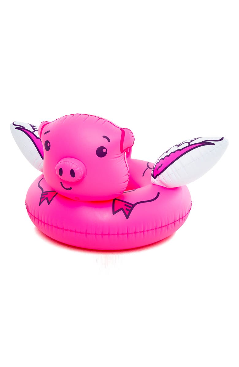 BigMouth Inc Flying Pig Pool Float, Main, color,