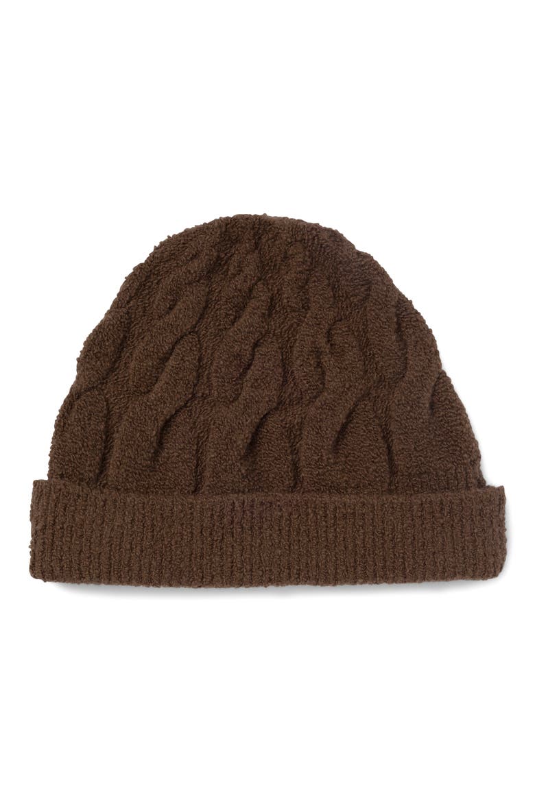 x @cellajaneblog Cable Beanie, Main, color, TRUFFLE BROWN
