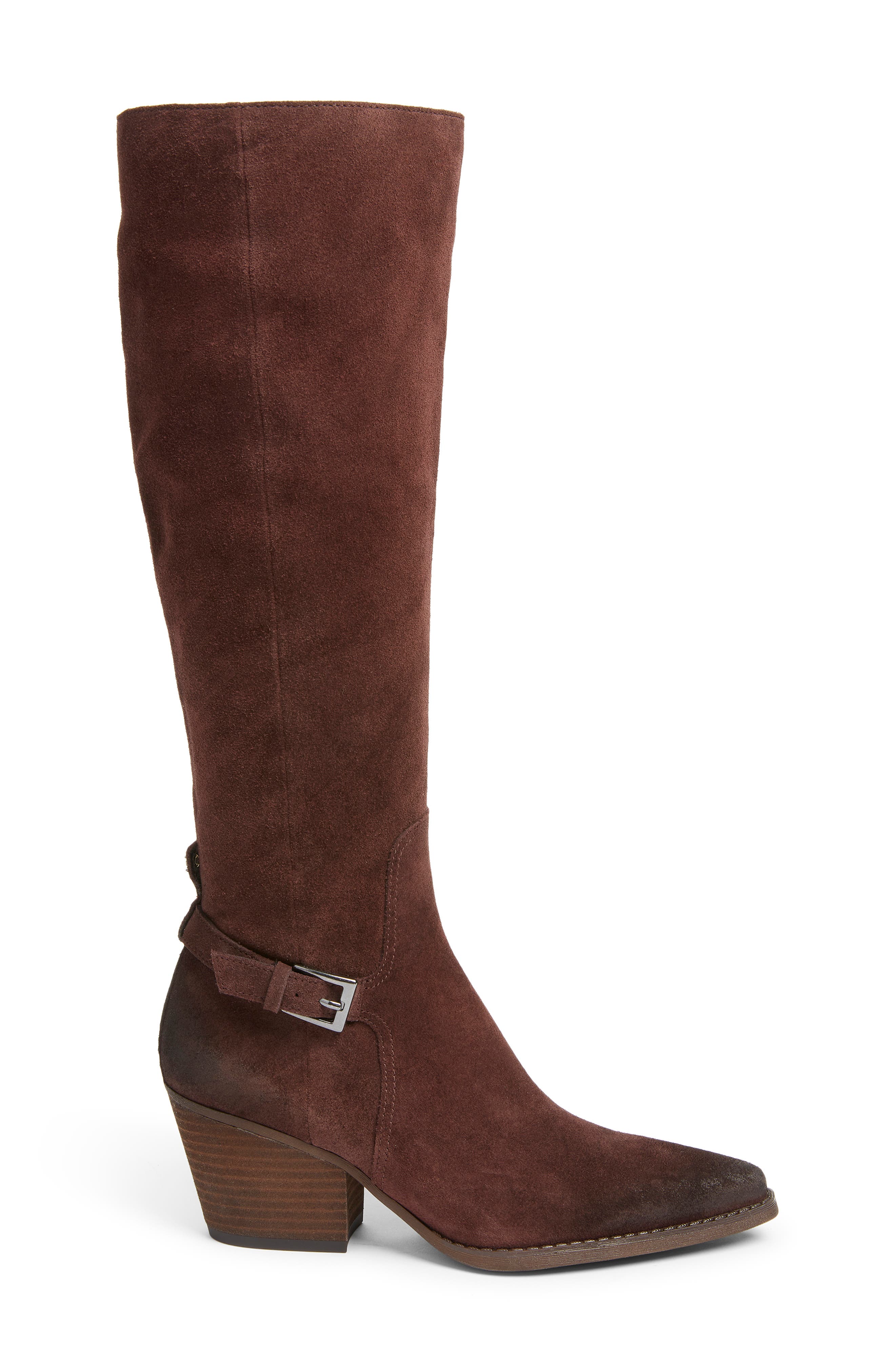 Wren Buckle Knee High Boot, Alternate, color, CAFE NOIR