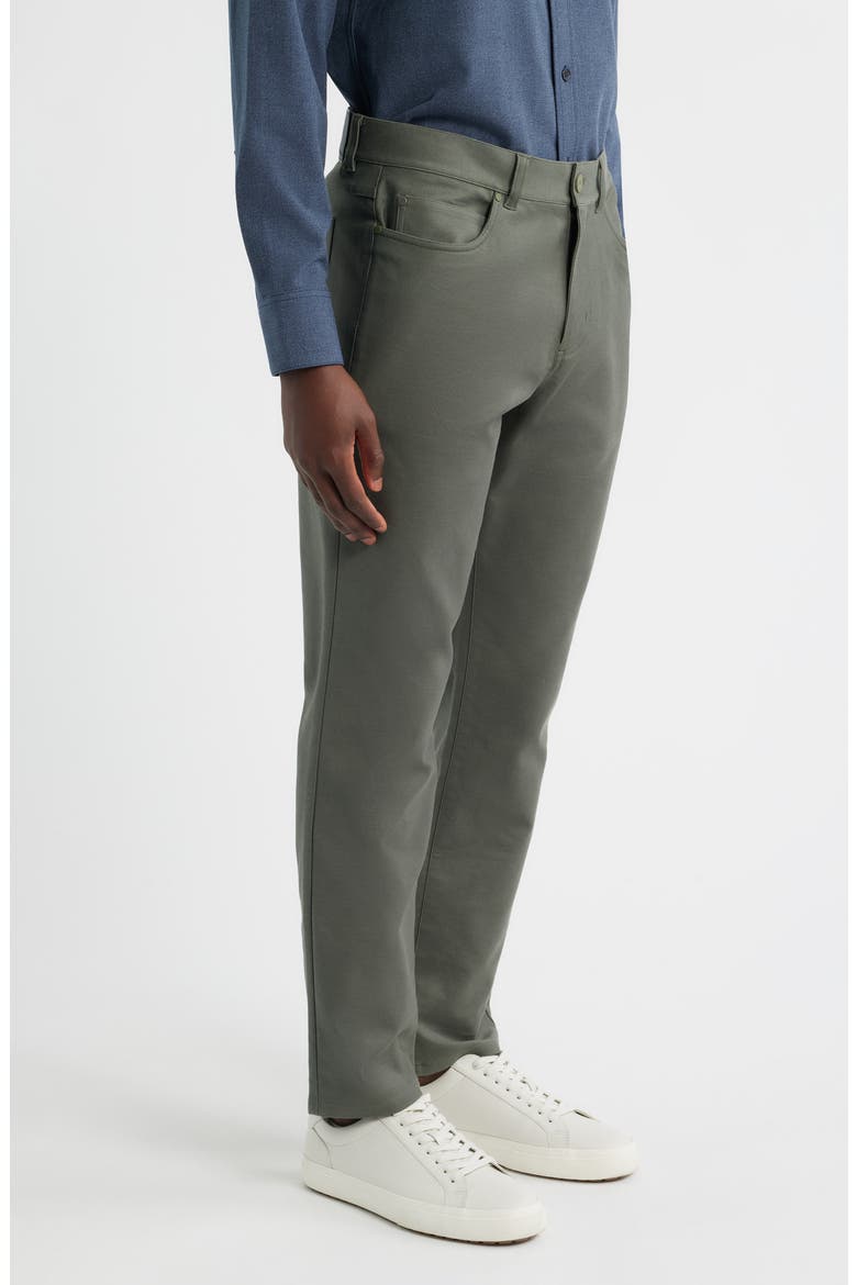 Mayfield Slim Fit Five-Pocket Twill Pants, Alternate, color, OLIVE