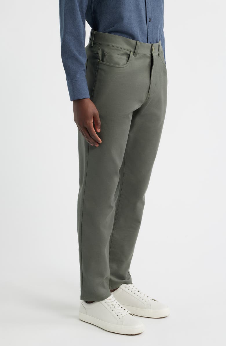 Mizzen+Main Mayfield Slim Fit Five-Pocket Twill Pants, Alternate, color, Olive