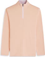 Bugatchi Mélange Quarter Zip Pullover