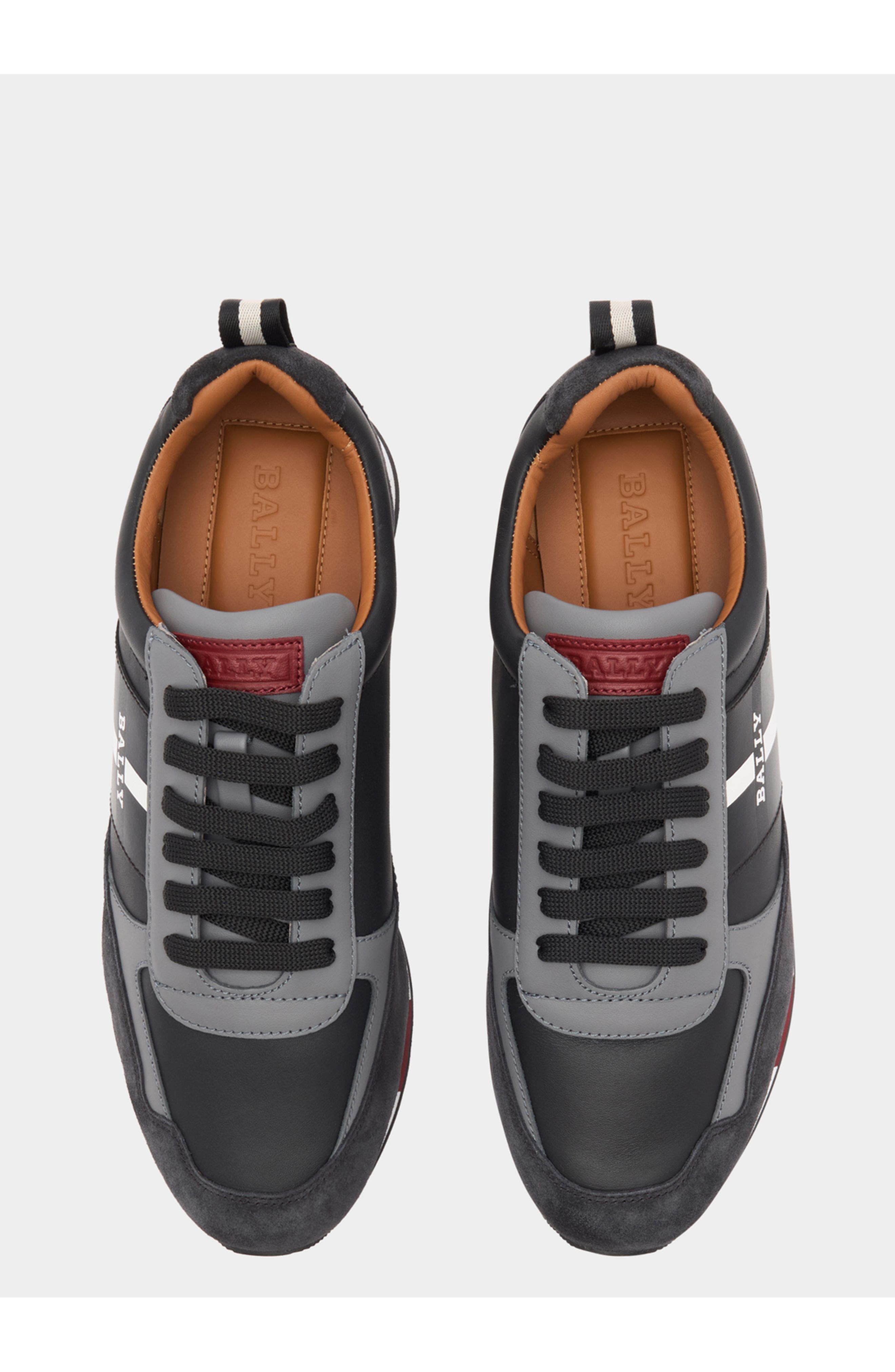 Bally Sneaker in Calf Leather, Alternate, color, Black