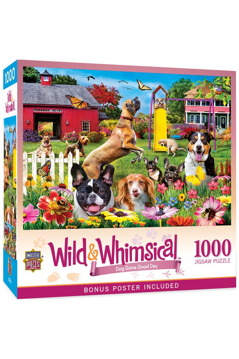 Dog Gone Good Day 1000pc Jigsaw Puzzle, Main, color, Multicolor