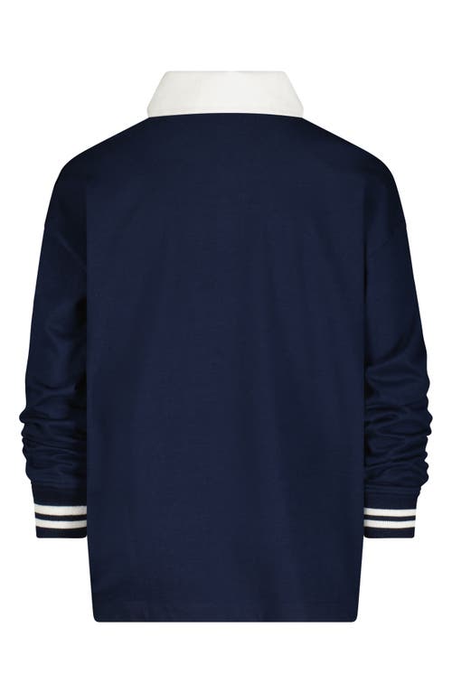 New Balance Kids' Long Sleeve Rugby Shirt In Blue