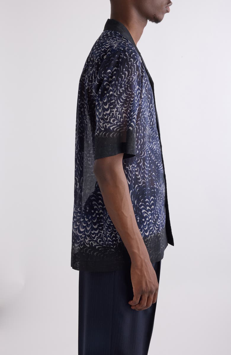 Dries Van Noten Carltone Print Camp Shirt, Alternate, color, 