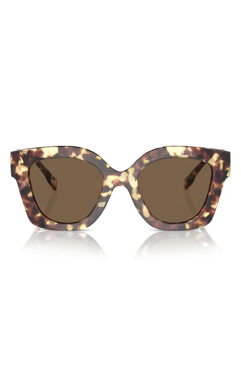 49mm Irregular Cat Eye Sunglasses