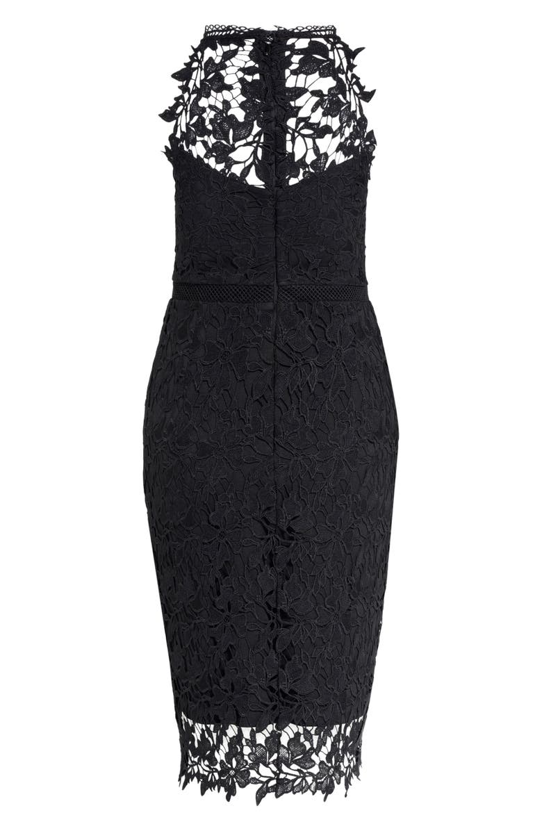 City Chic Victorian Lace Cocktail Dress, Alternate, color, 