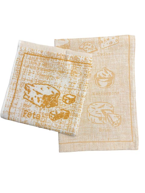 Cheese Course Kitchen Towels - Set of 2
