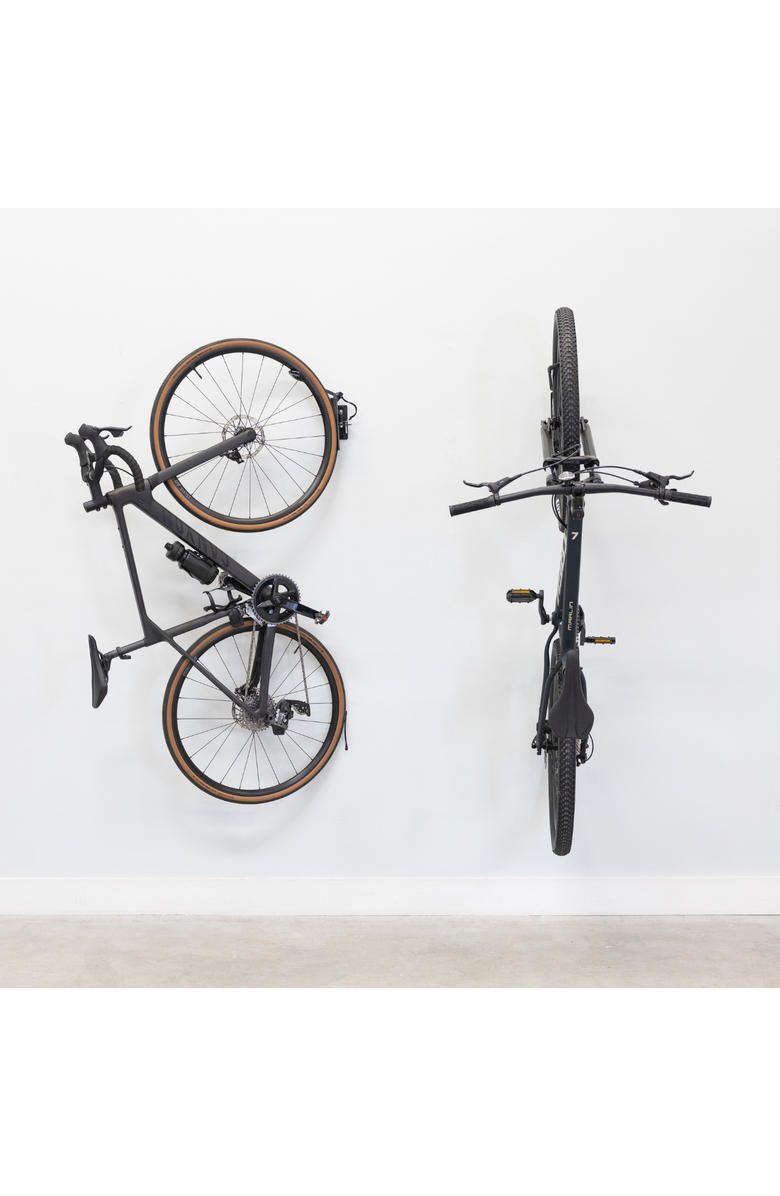 StoreYour Swivel Mount Bike Storage Rack | 2 Bike Garage Wall Hooks, Main, color, Black