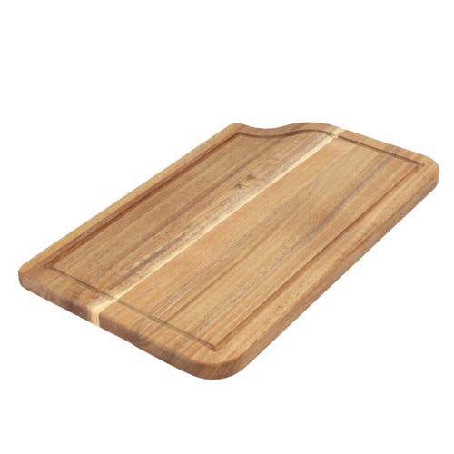 Megachef 14 X 8.5 Inch Acacia Wood Cutting, Prep And Serving Butcher Cutting Board In Brown