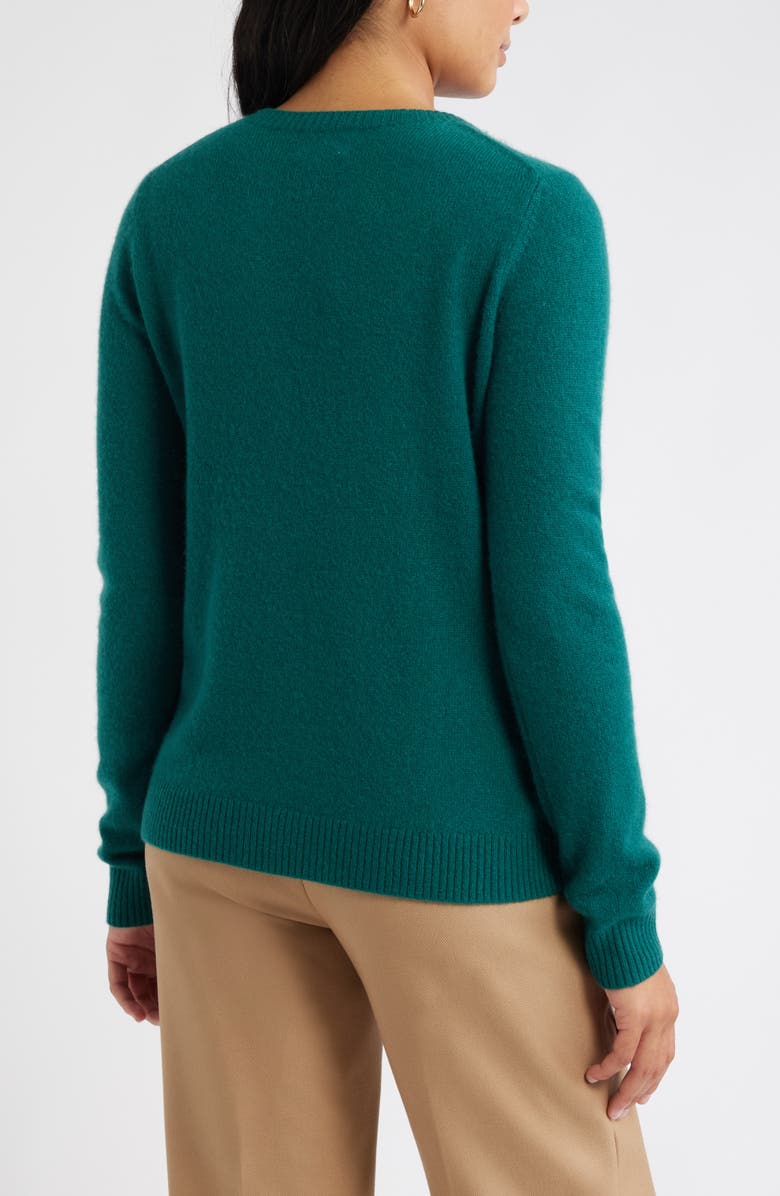 Caslon<sup>®</sup> Cashmere Crewneck Sweater, Alternate, color, Green Pinecone