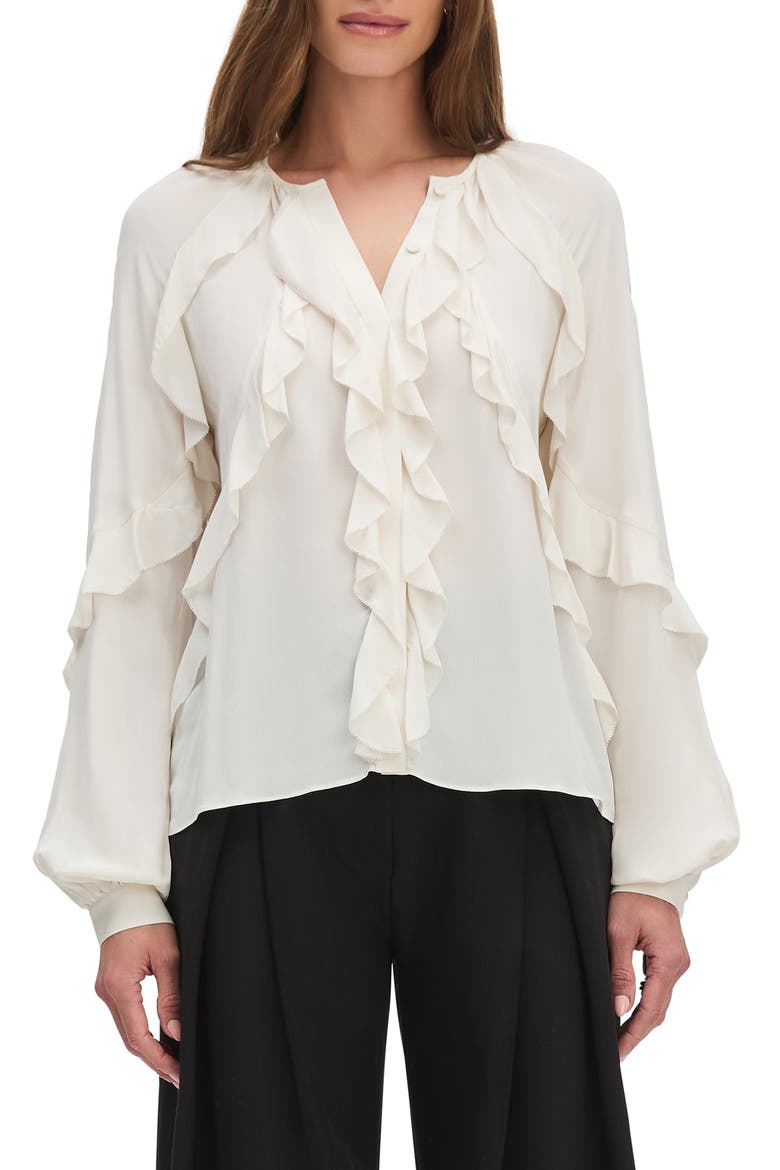 The Because of You Ruffle Top, Main, color, IVORY
