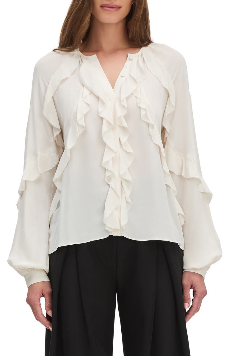 Favorite Daughter The Because of You Ruffle Top, Main, color, Ivory