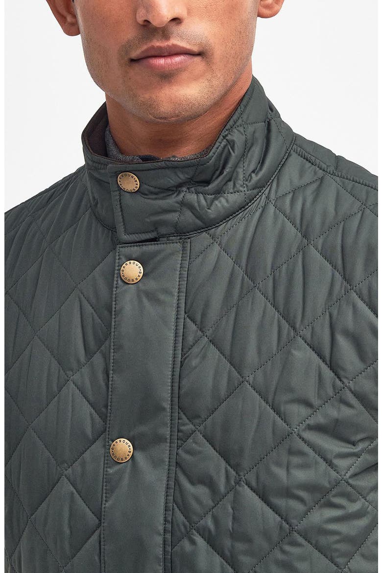 New Lowerdale Diamond Quilted Vest, Alternate, color, SAGE