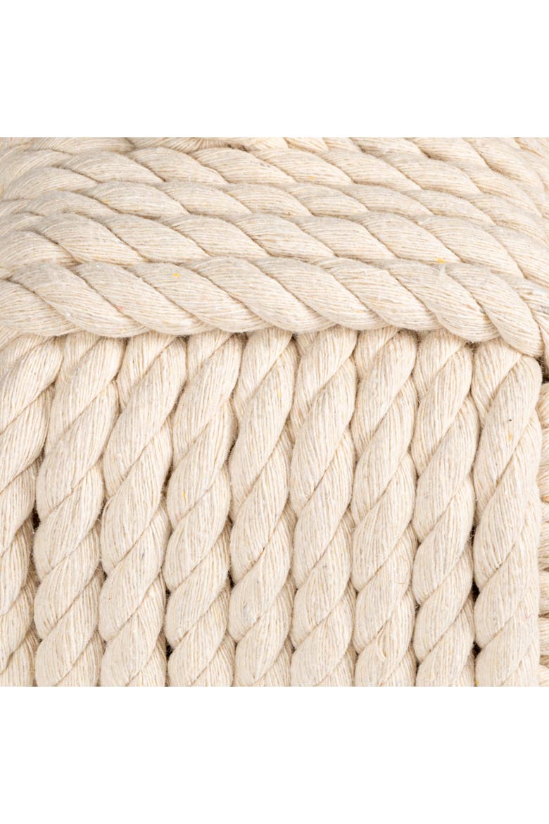 Cotton Rope Knot Door Stop, White, Alternate, color, White