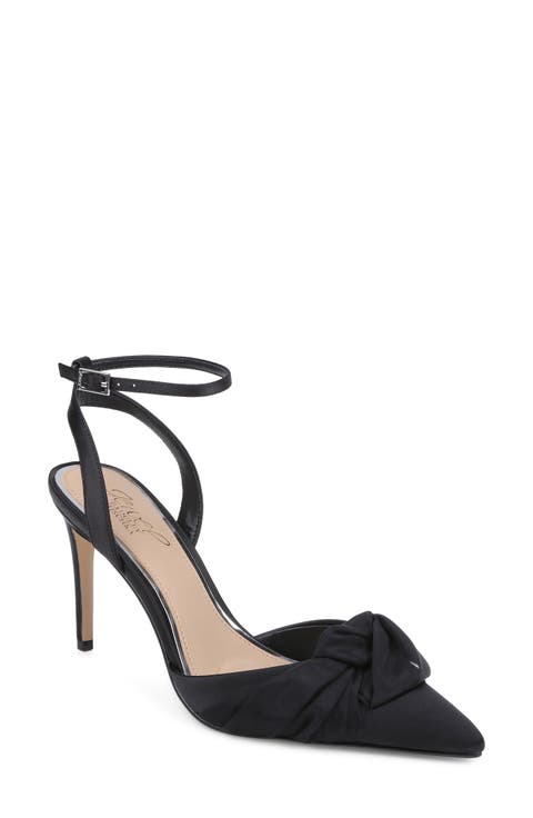 Federica Ankle Strap Pointed Toe Pump