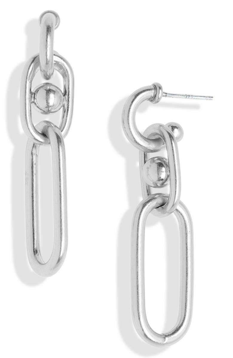 Madewell Beadlink Drop Earrings, Main, color, 