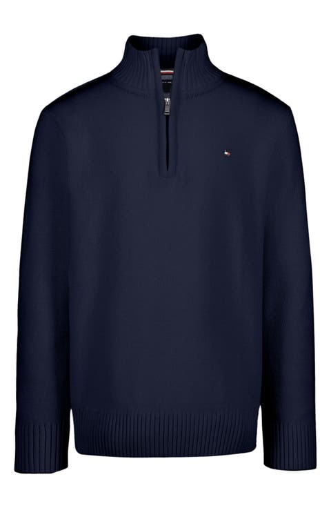 Kids' Quarter Zip Mock Neck Sweater