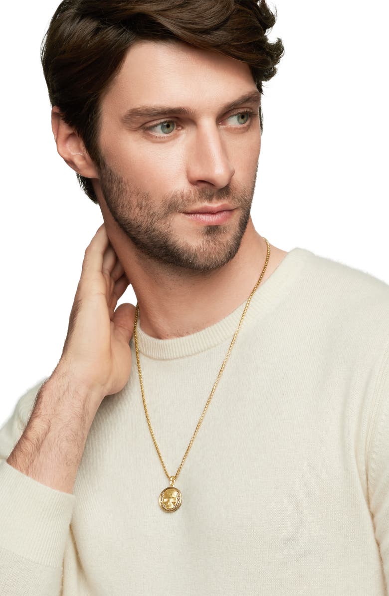 David Yurman Life & Death Amulet in 18K Yellow Gold, Alternate, color, 18K Yellow Gold