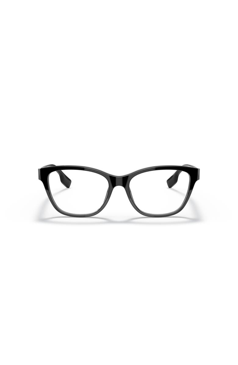 Burberry 53mm Cat Eye optical glasses, Alternate, color, Black