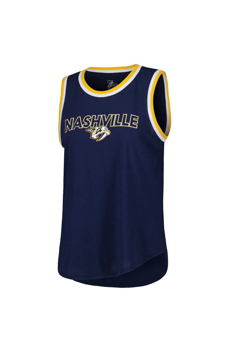 G-III 4HER BY CARL BANKS Women's G-III 4Her by Carl Banks Navy Nashville Predators Strategy Tank Top, Alternate, color, Navy