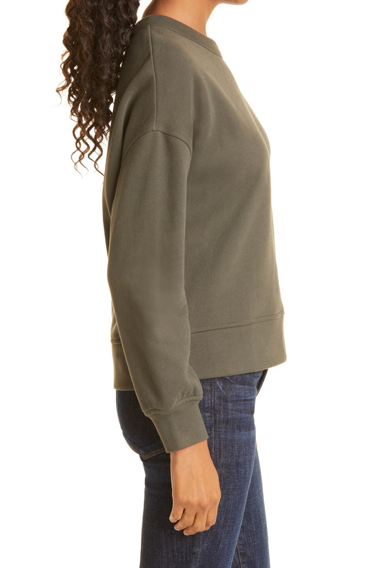 Quincy Cutout Sweatshirt, Alternate, color, OLIVE